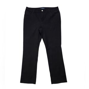CHAPS Black Straight-Leg Pants
